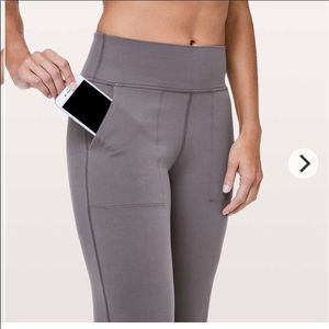 Lululemon align jogger cropped 23” in titanium color size 10